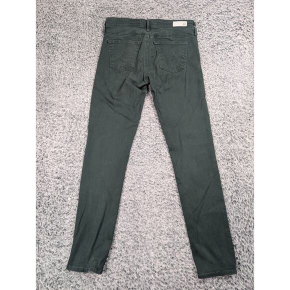 AG Adriano Goldschmied Jeans Womens 25 Green Stevie Slim Straight Ankle Stretch - Picture 2 of 10